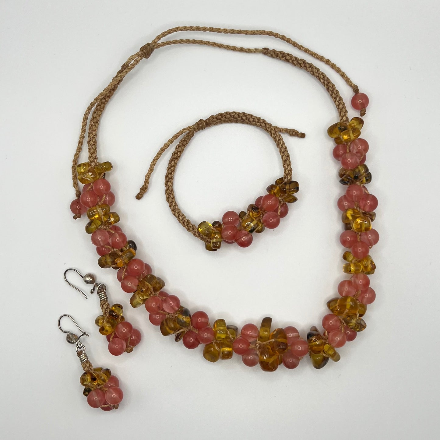 Parure Quartz Rose
