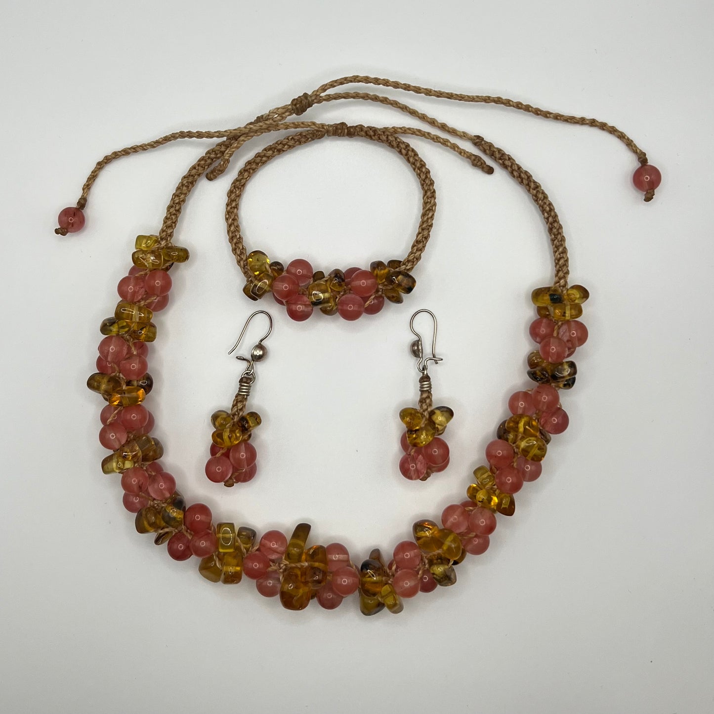 Parure Quartz Rose