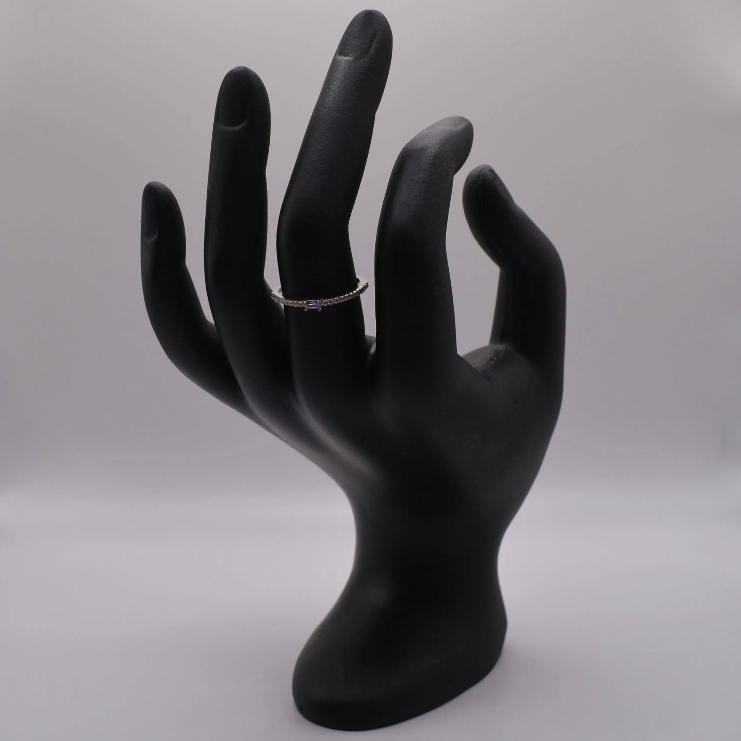 Bague zircone violet - MAISON MEXIQUE