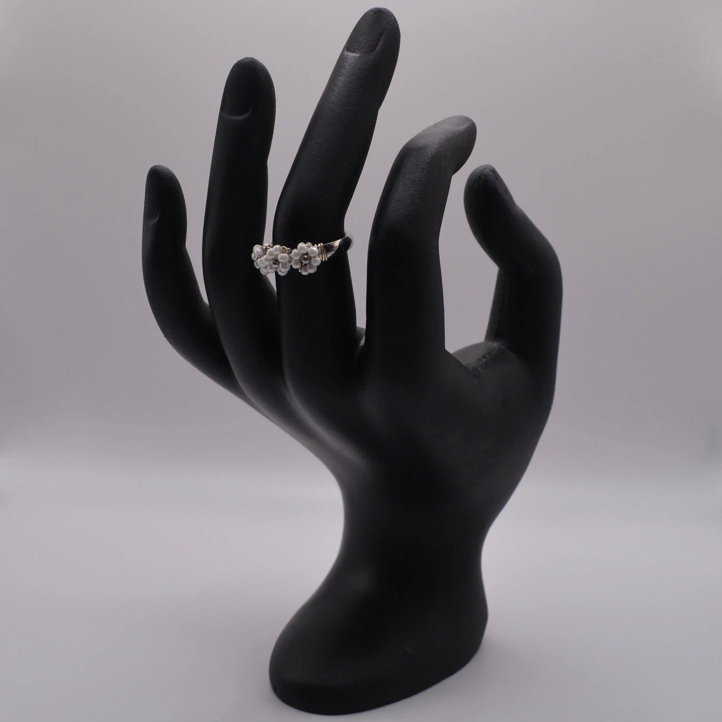 Bague des fleurs brodées - MAISON MEXIQUE