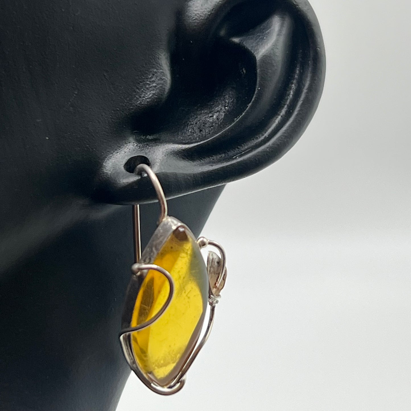 Pendentif & Boucles d’Oreilles Ambre