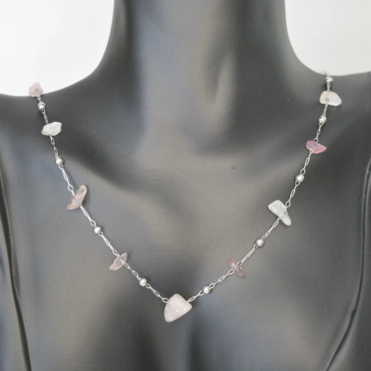 Collier Quartz Rose - MAISON MEXIQUE