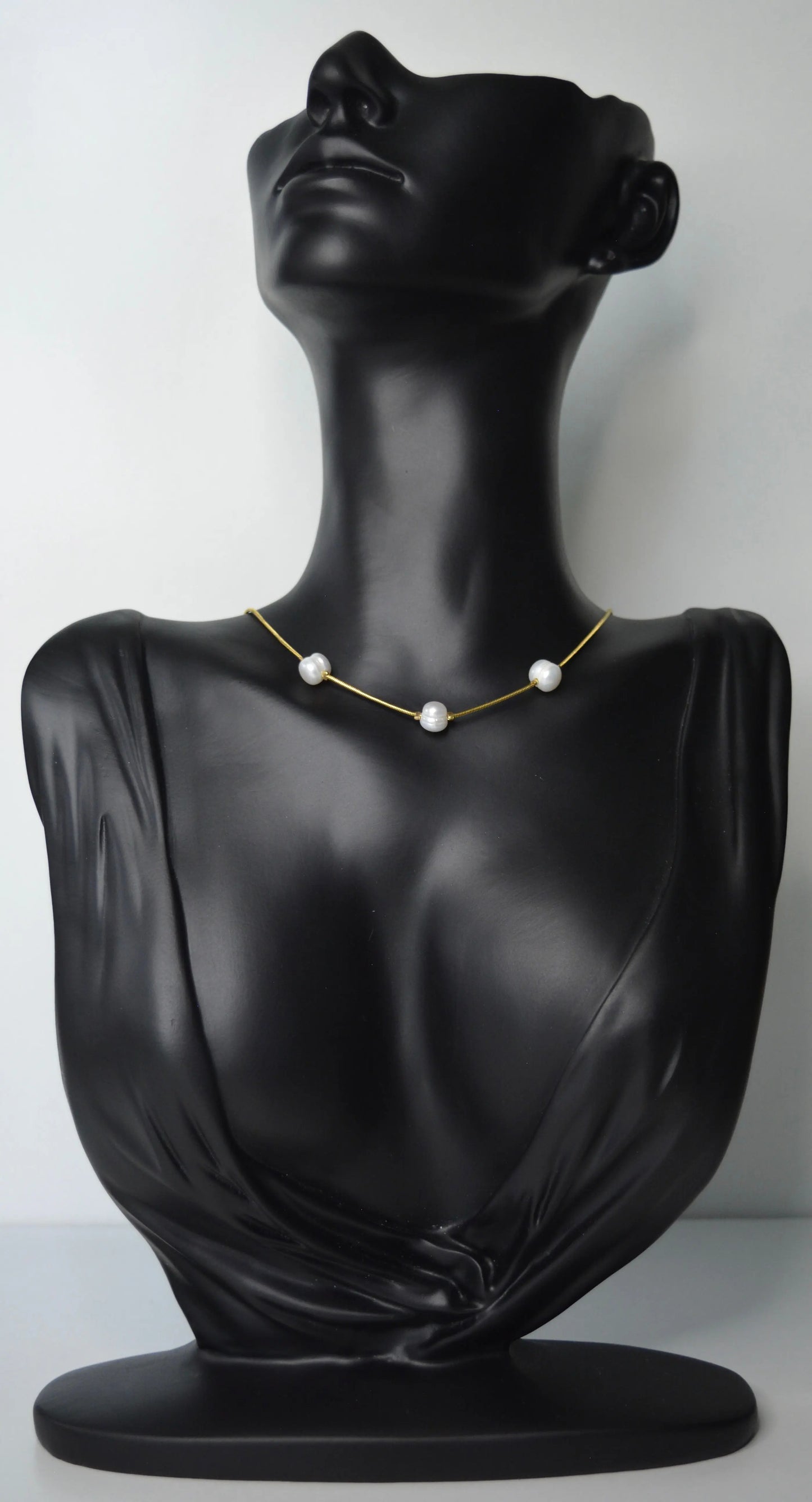 Basics Collier Doré Trois Perles - MAISON MEXIQUE