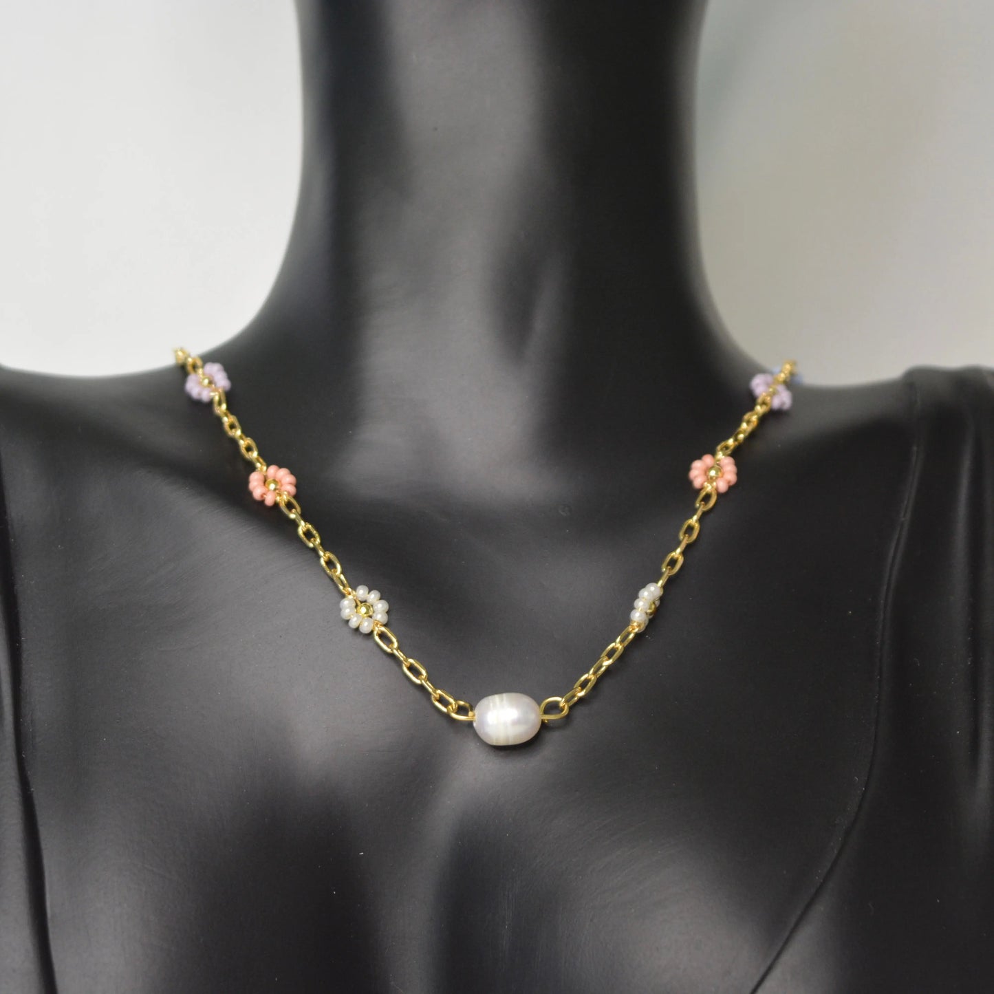 collier Fleurs Pastel - MAISON MEXIQUE