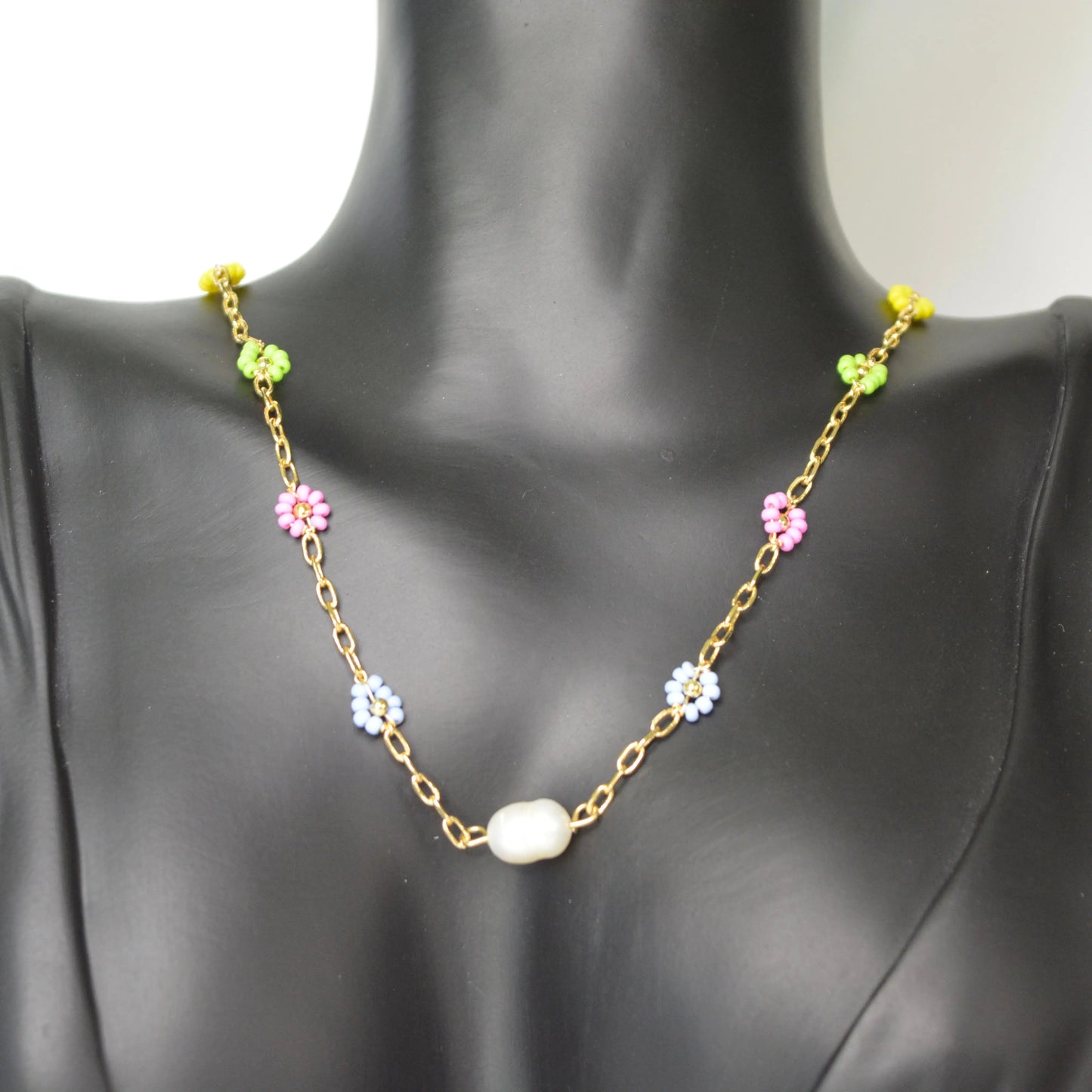 Collier Fleurs Colores - MAISON MEXIQUE