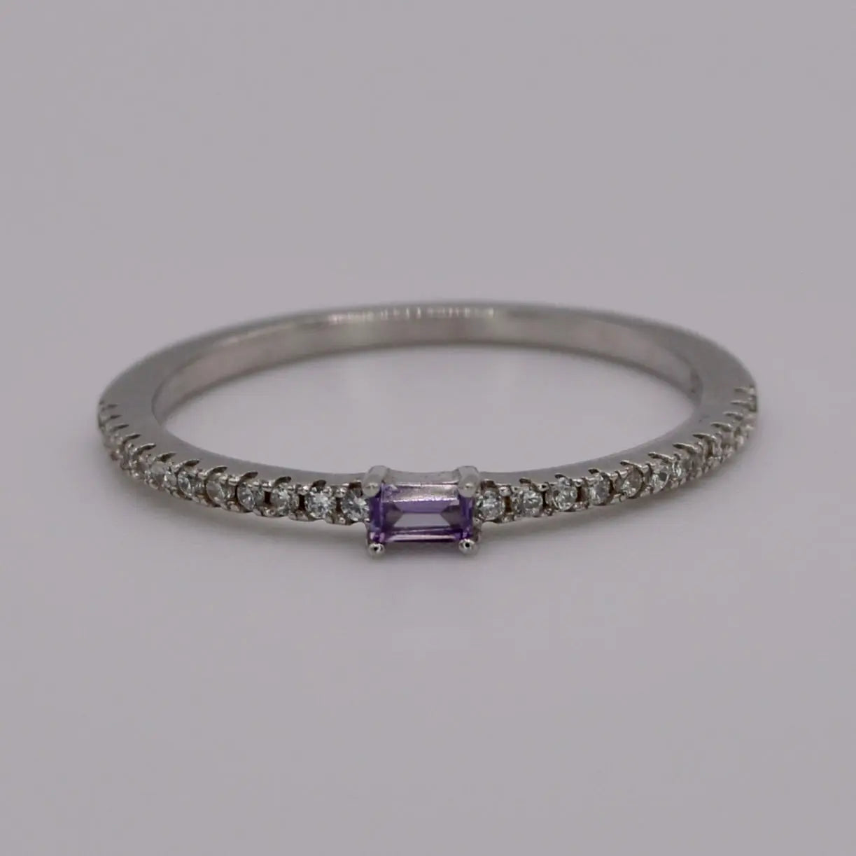 Bague zircone violet - MAISON MEXIQUE