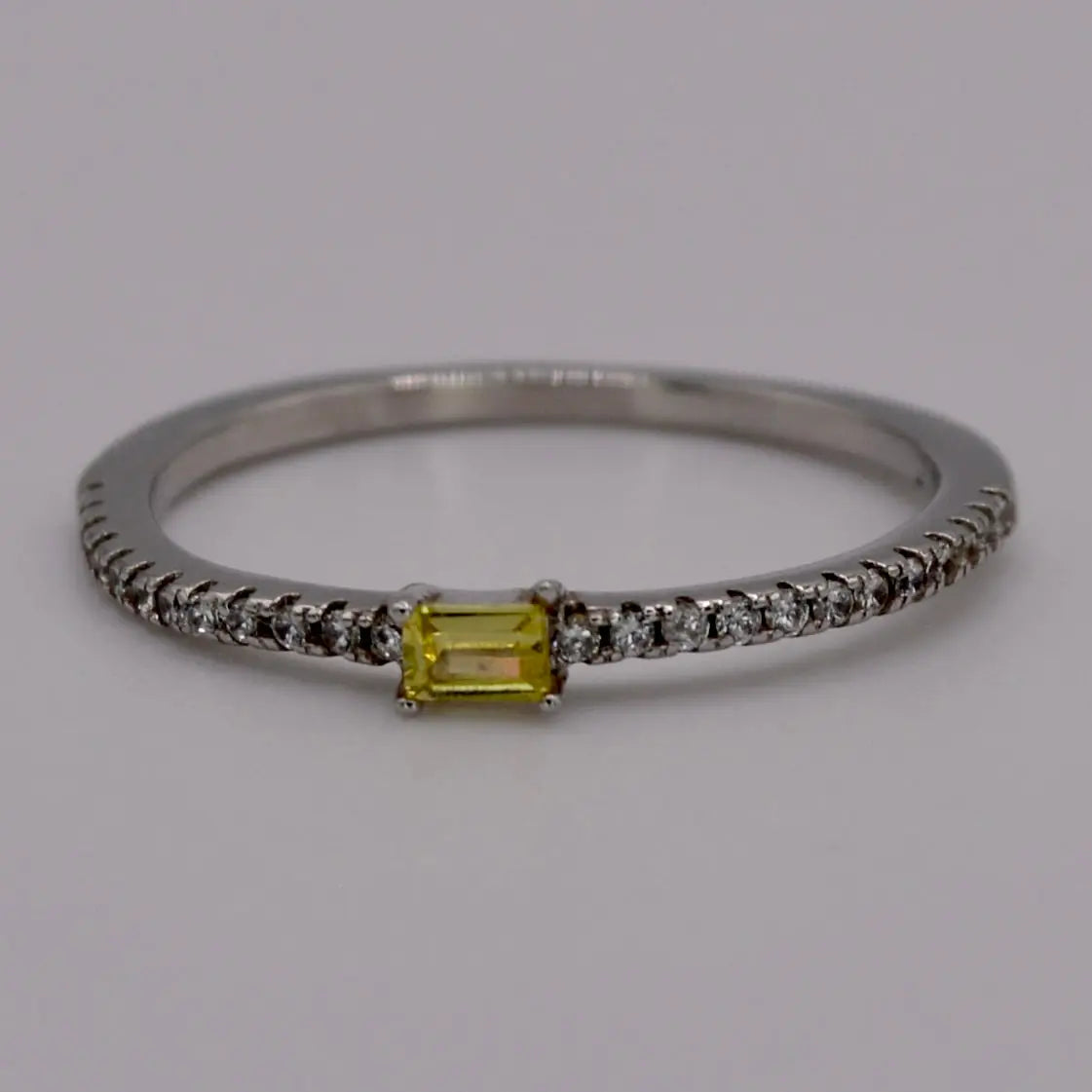 Bague zircone jaune - MAISON MEXIQUE