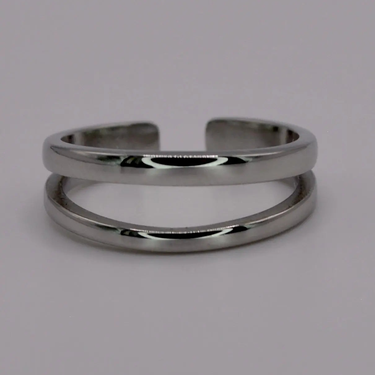 Bague double en acier réglable - MAISON MEXIQUE