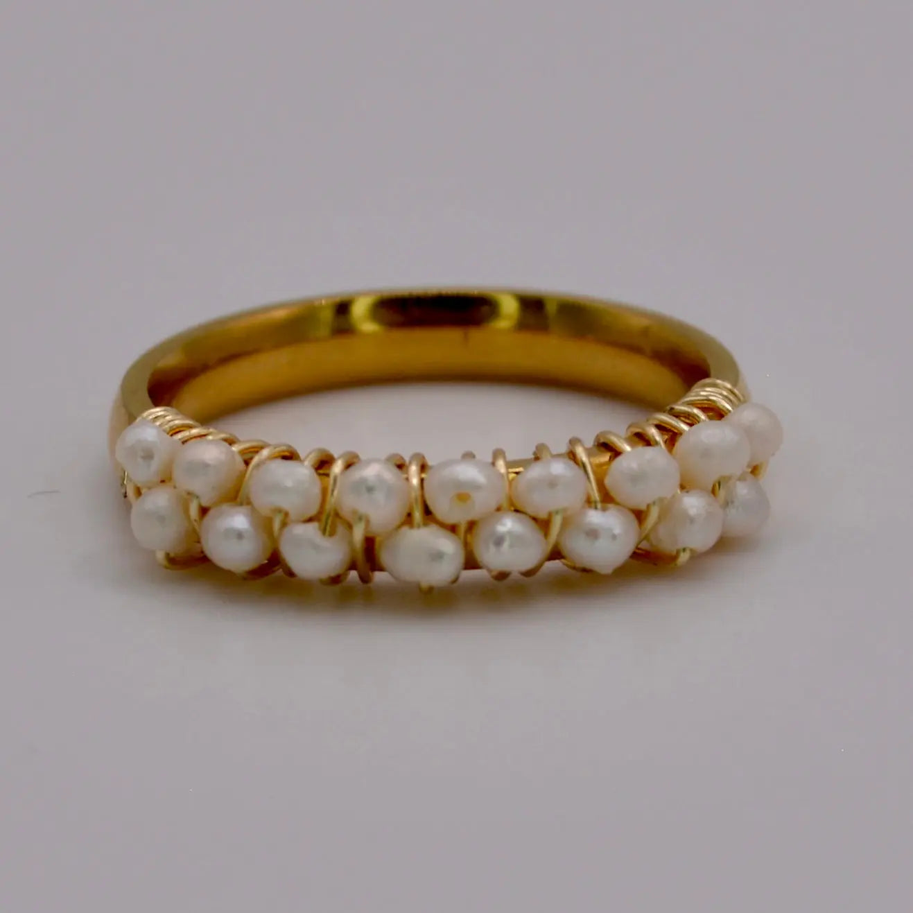 Bague double brodée - MAISON MEXIQUE