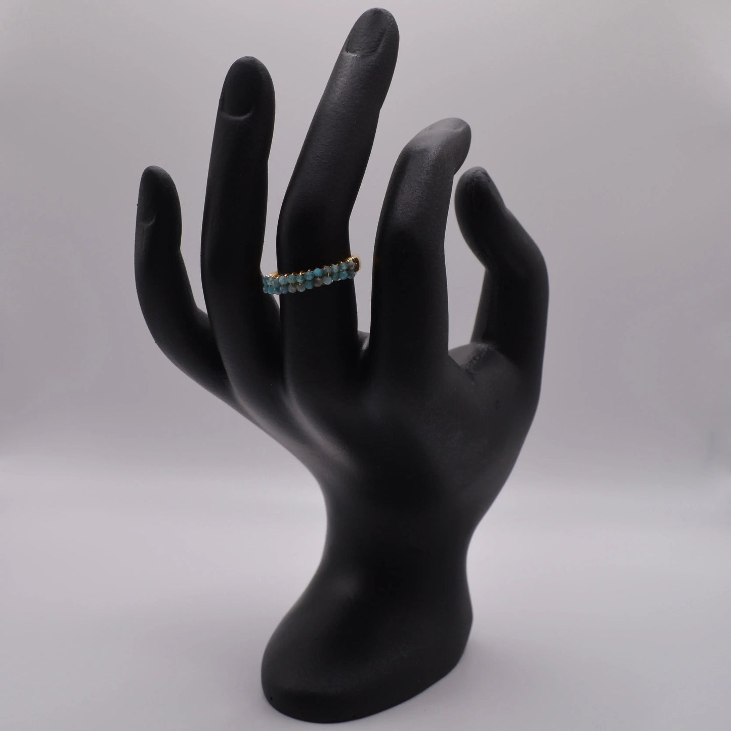 Bague brodé bleue - MAISON MEXIQUE