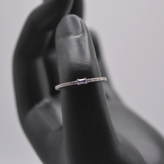 Bague zircone violet - MAISON MEXIQUE