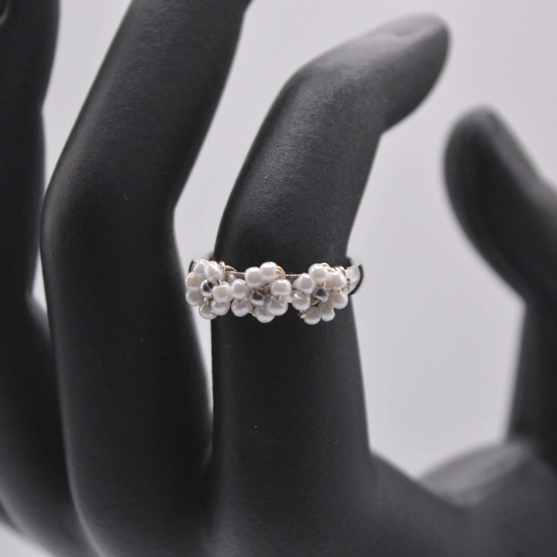 Bague des fleurs brodées - MAISON MEXIQUE