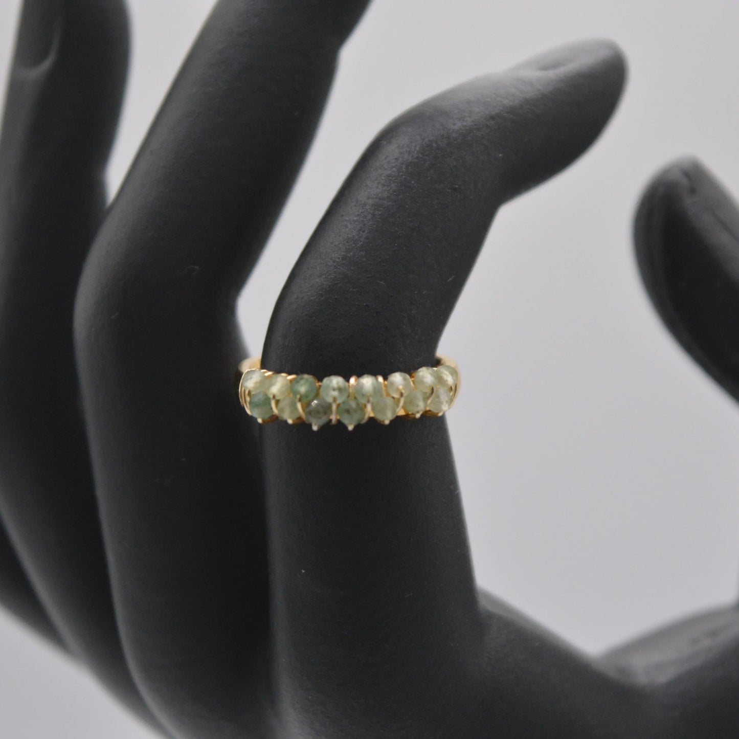 Bague brodé verte - MAISON MEXIQUE