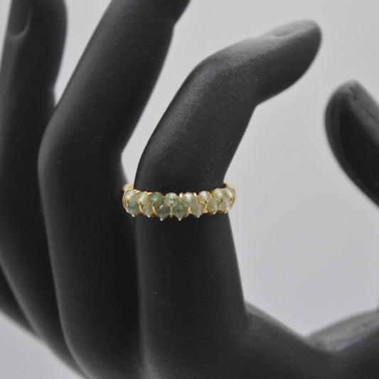 Bague brodé verte - MAISON MEXIQUE