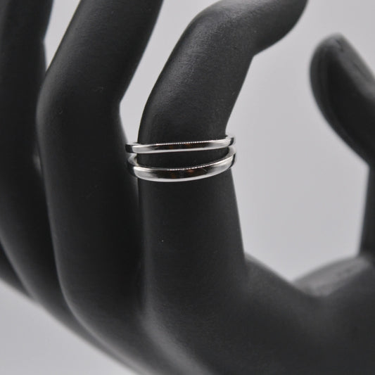 Bague double en acier réglable - MAISON MEXIQUE
