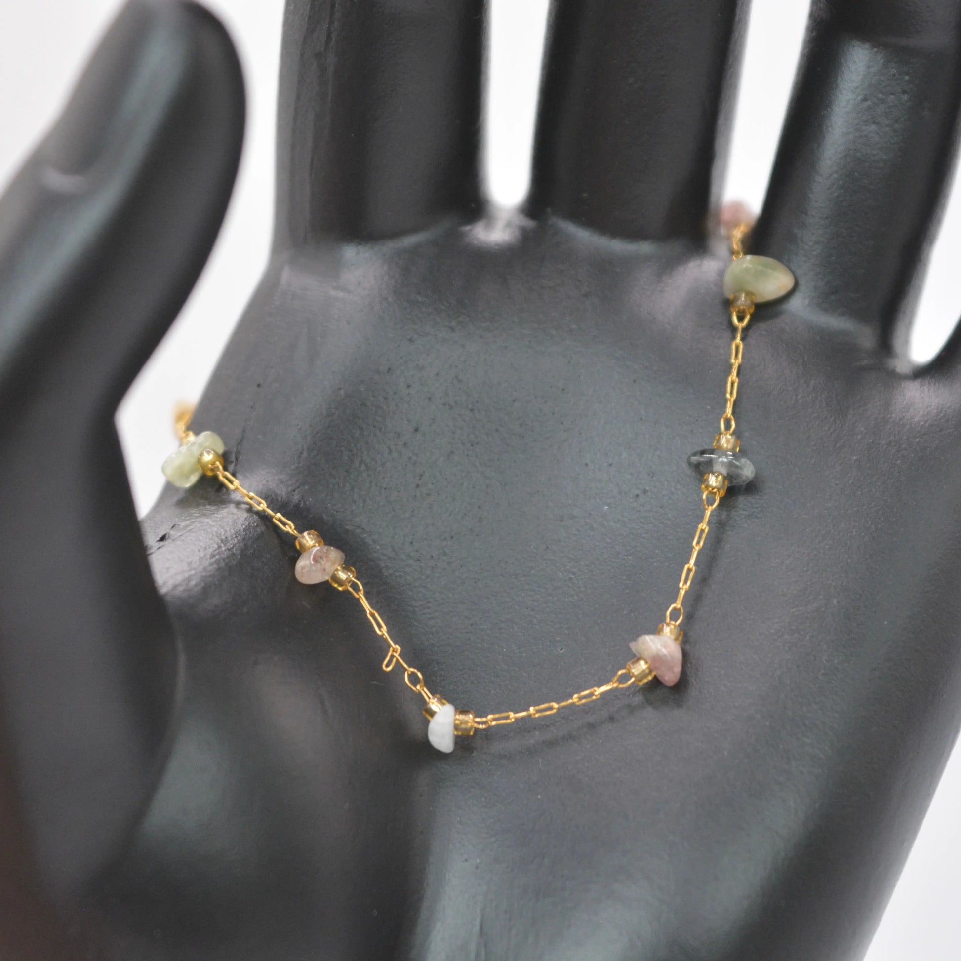 Bracelet doré en quartz - MAISON MEXIQUE