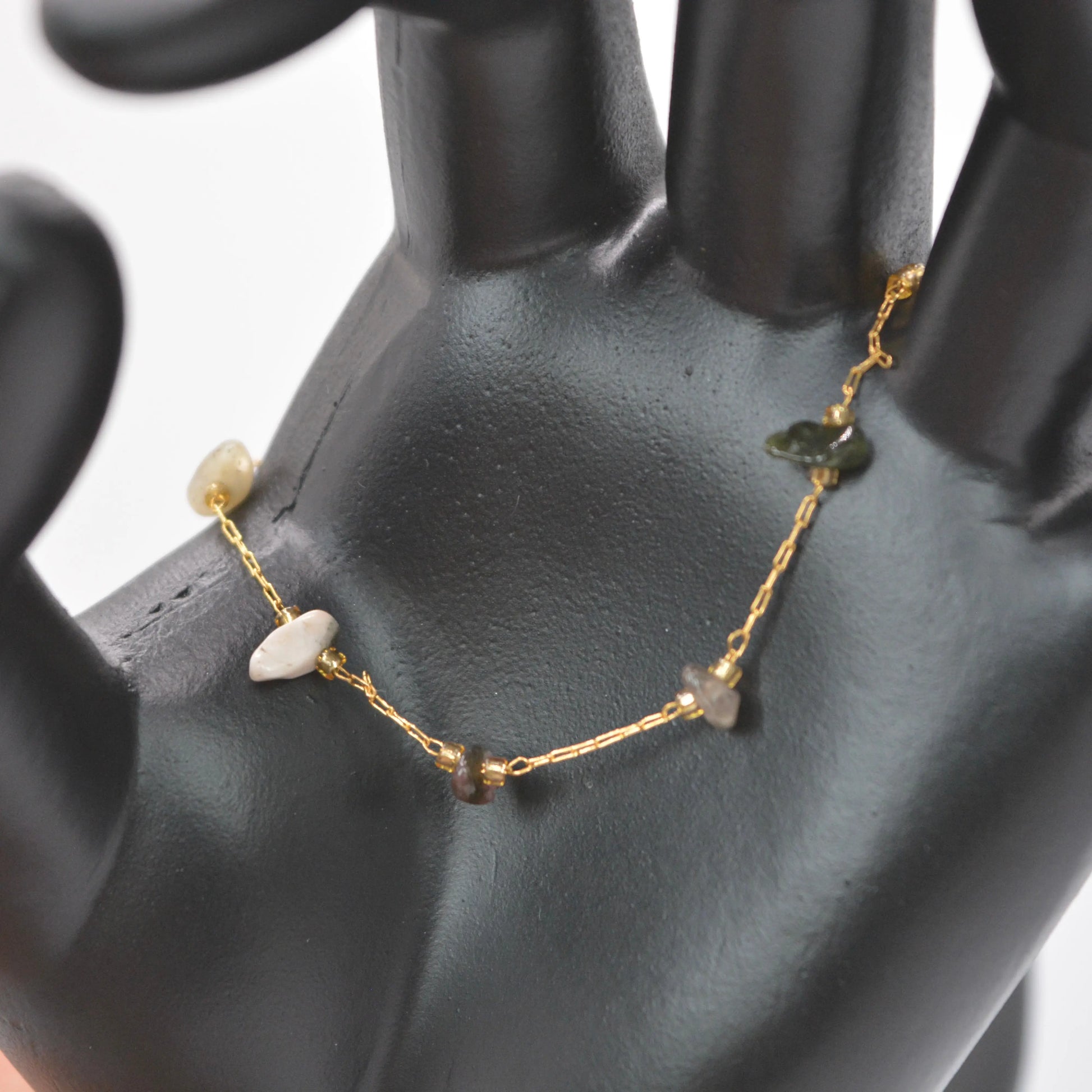 Bracelet doré en quartz - MAISON MEXIQUE