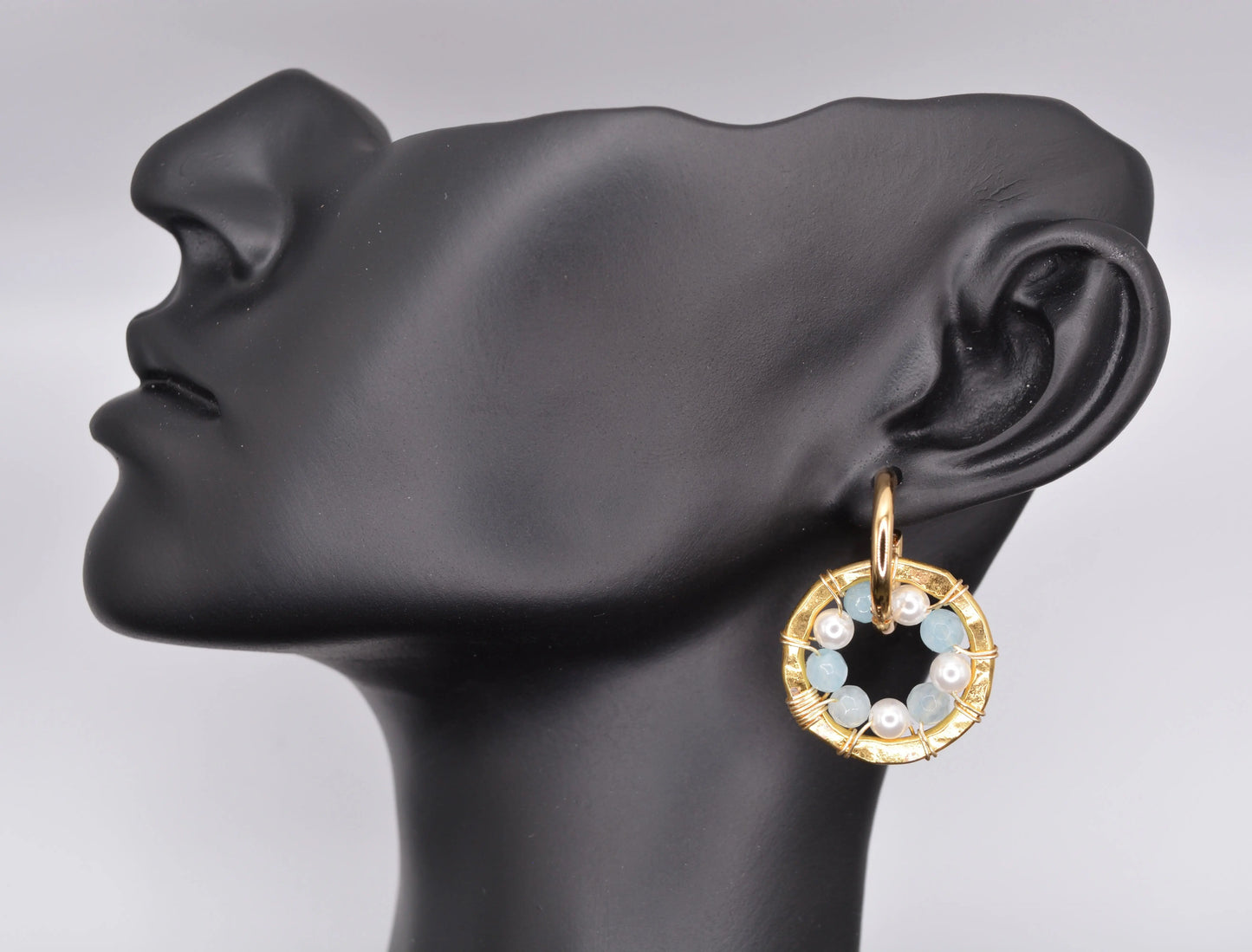 CHUNKY HOOPS Bleu - MAISON MEXIQUE