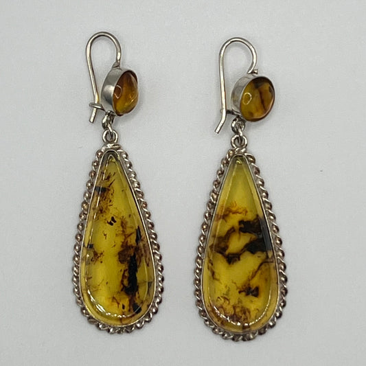 Boucles d’Oreilles Ambre